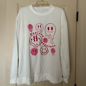 White Long Sleeve with Saying